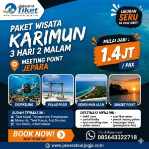 PAKET WISATA KARIMUN JAWA 3D2N MEPO JEPARA