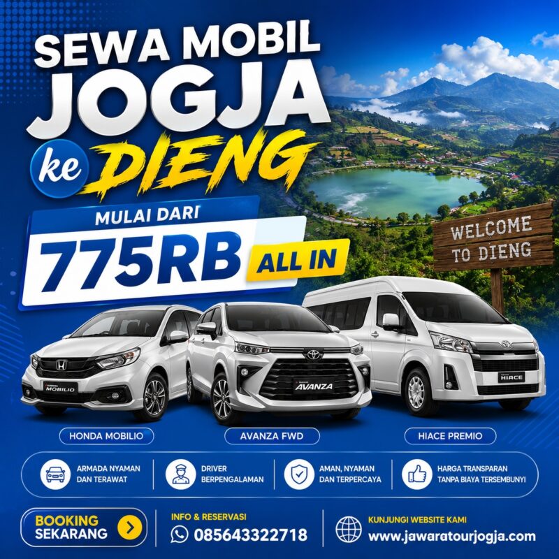 sewa mobil jogja ke dieng