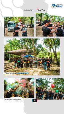 outbound di pantai sundak gunung kidul