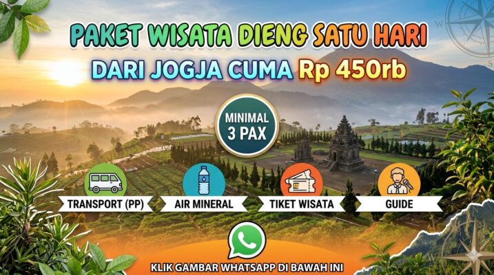 paket wisata dieng dari jogja 1 hari