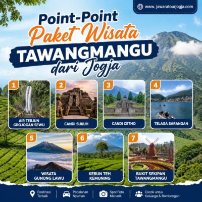Point-Point Paket Wisata Tawangmangu dari Jogja
