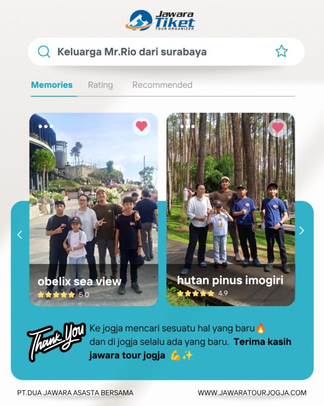 Paket Wisata Jogja Recommended