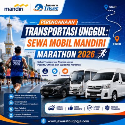 sewa mobil Mandiri Jogja Marathon 2026