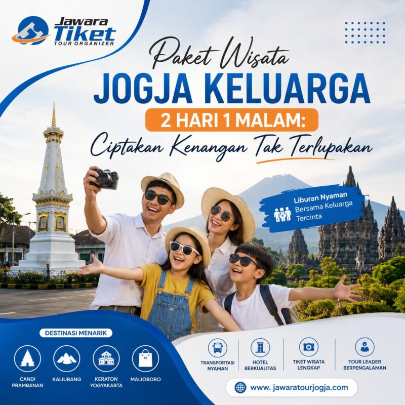 paket wisata jogja keluarga 2 hari 1 malam