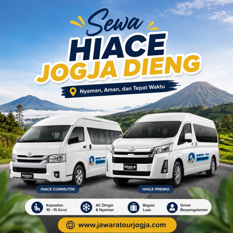 sewa hiace jogja dieng