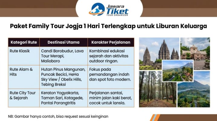 Paket Family Tour Jogja 1 Hari