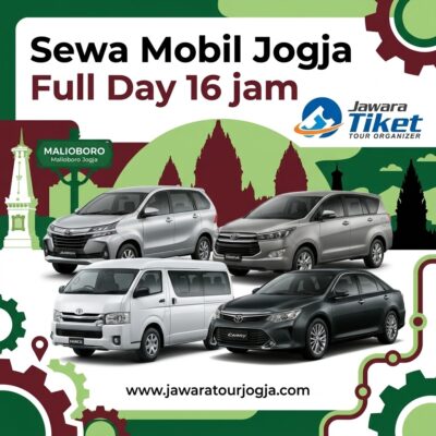 Sewa Mobil Jogja Full Day 16 jam