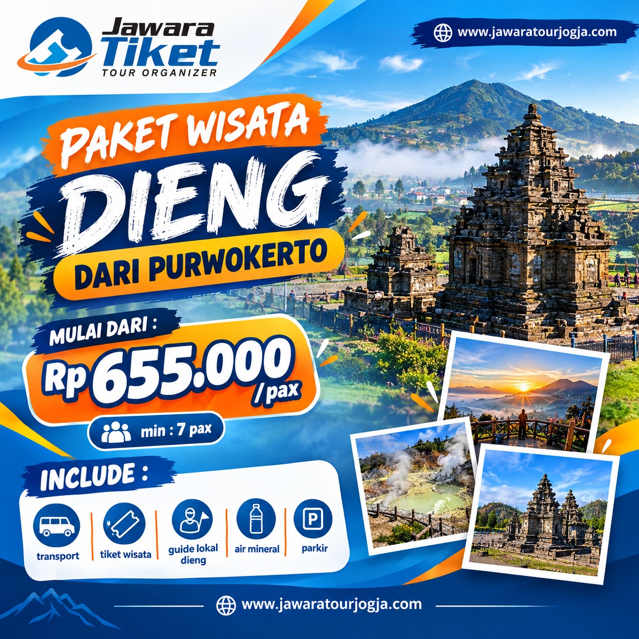 PAKET WISATA DIENG DARI PURWOKERTO DROP JOGJA PAKET WISATA DIENG DARI PURWOKERTO DROP JOGJA