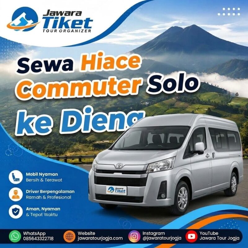 Sewa Hiace Commuter Solo ke Dieng