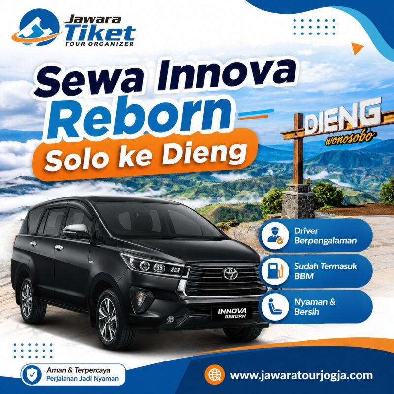 Sewa Innova Reborn Solo ke Dieng