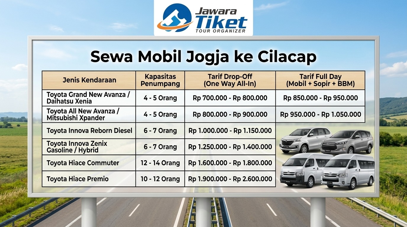 Sewa Mobil Jogja Cilacap