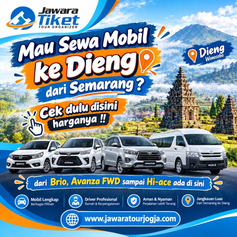 harga Sewa mobil semarang ke dieng